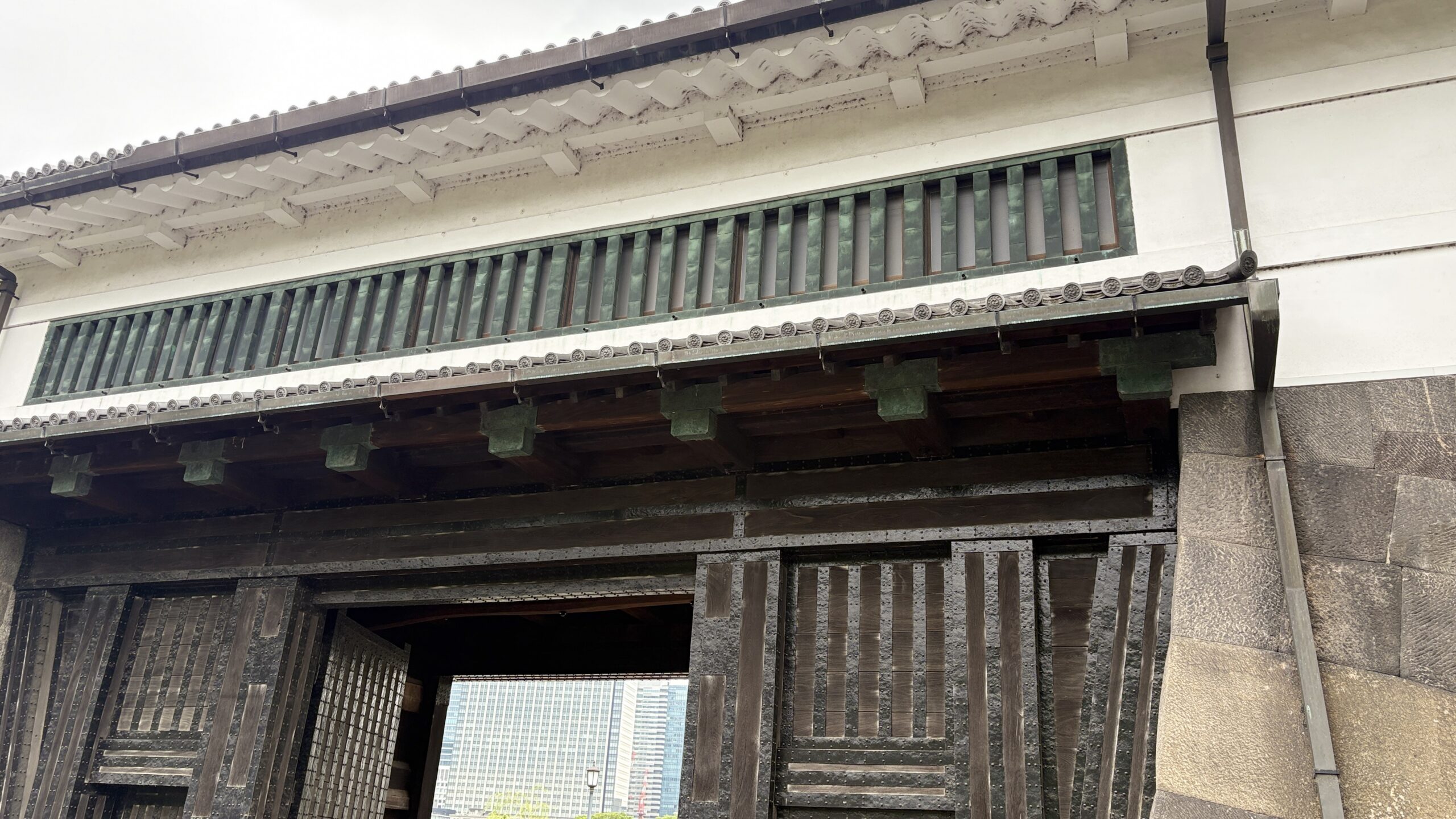 Michele Schwartz's original photo of Imperial Palace Castle grounds, historic Shogun era battlefield, Japan, set-jetting