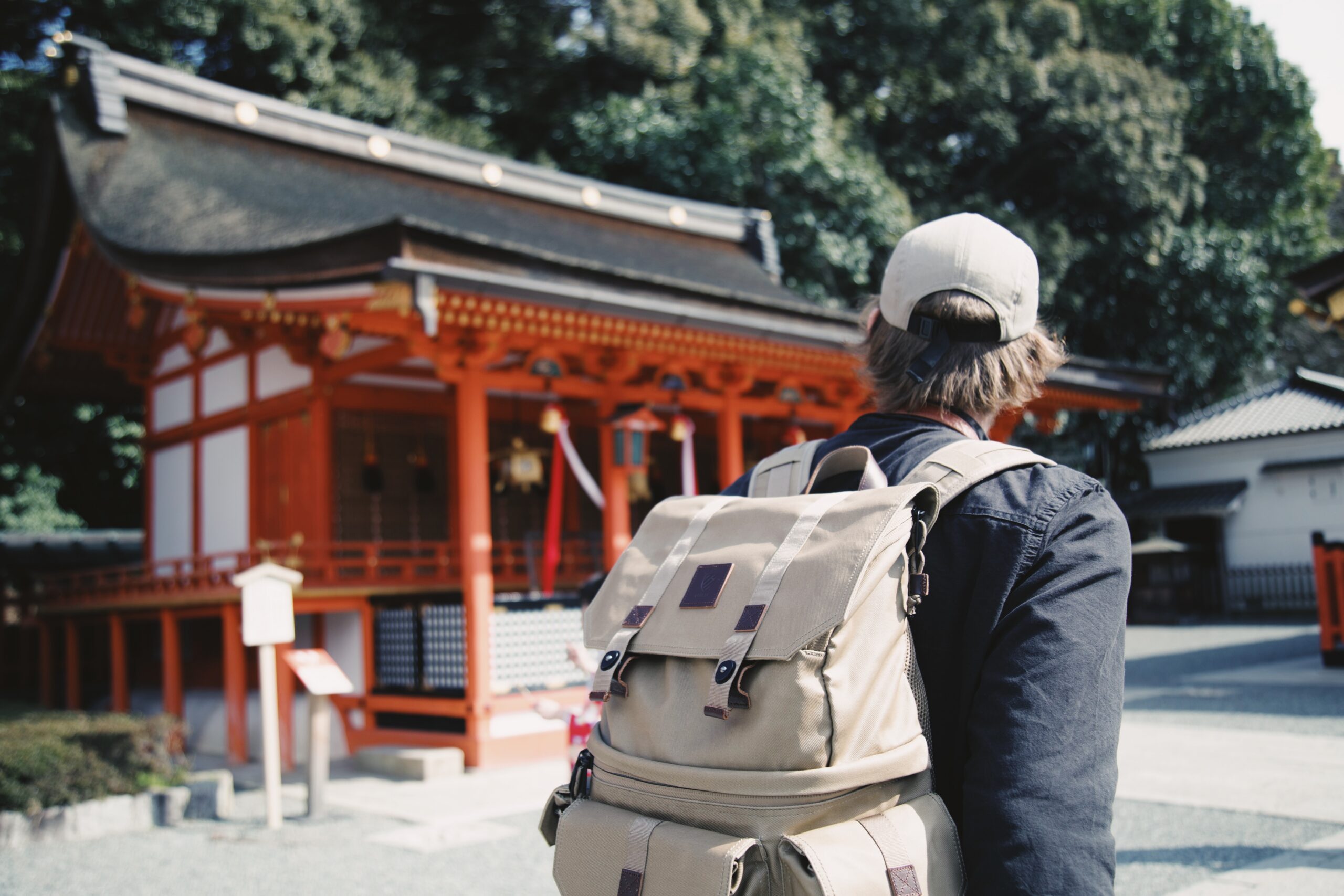 Fushimi Inari Taisha shrine Kyoto Japan, during Shogun set-jetting research trip