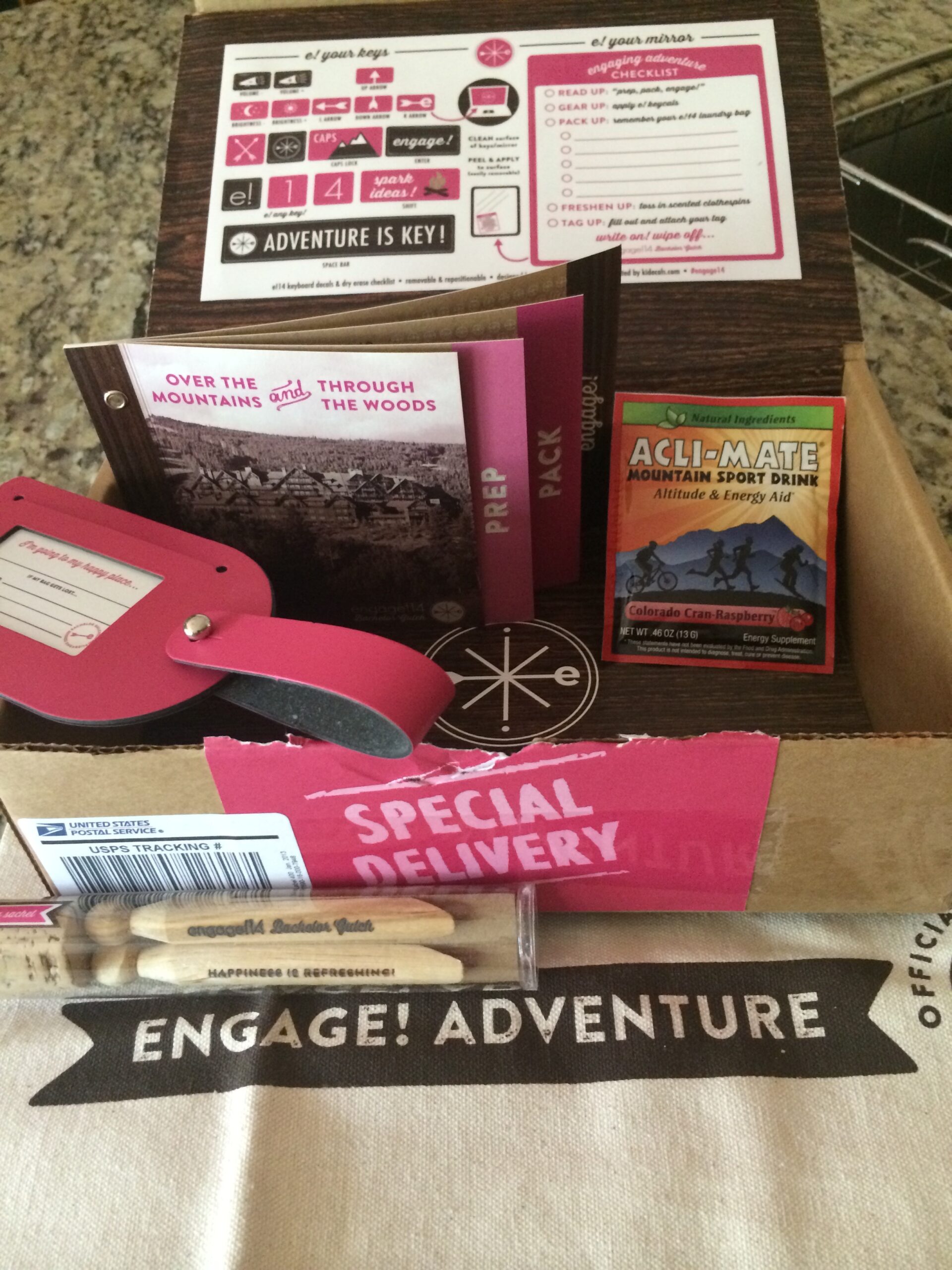 Locally sourced destination gifts including tea and artisan goods for a group trip welcome package